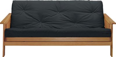 ColourMatch - Cuba - 2 Seater - Futon - Sofa Bed - Jet Black